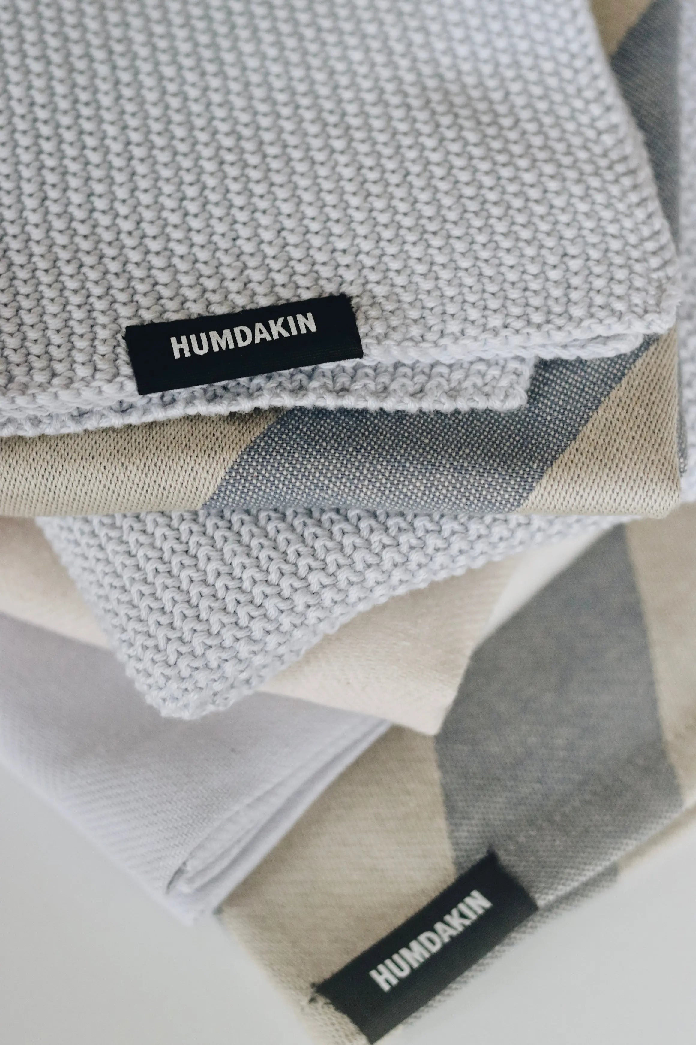 HUMDAKIN Viskestykker i genanvendt bomuld - 2 stk Organic Textiles 225 Blue Candy